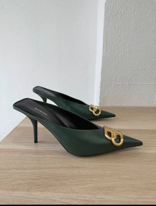 BALENCIAGA
Mules Square Knife 80 BB in pelle