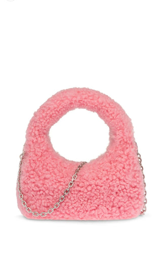 Wander shearling hobo bag