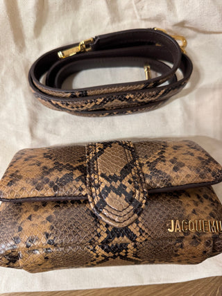 Borsa Jacquemus in pelle stampa pitone