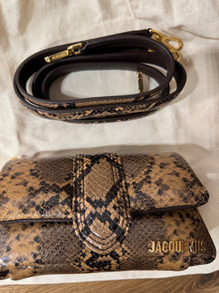 Borsa Jacquemus in pelle stampa pitone