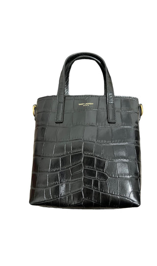 MINI TOY SHOPPING SAINT LAURENT IN PELLE GOFFRATA COCCODRILLO