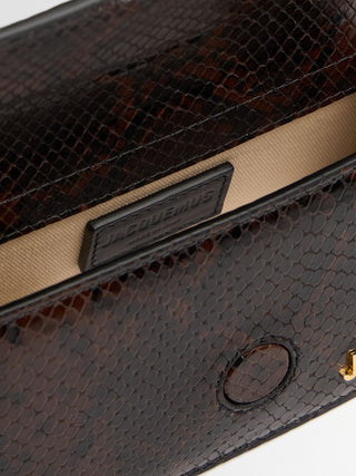 Borsa Le Bambino in pelle effetto serpente
