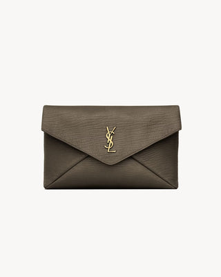 POCHETTE ENVELOPE CASSANDRE GRANDE IN PELLE DI AGNELLO