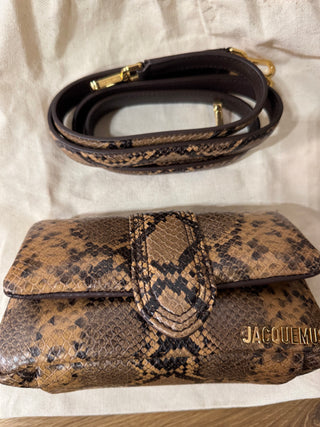 Borsa Jacquemus in pelle stampa pitone