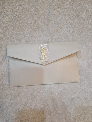 POCHETTE UPTOWN IN PELLE BLANC