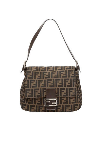 Borsa a spalla Mamma Forever in tela con motivo Zucca